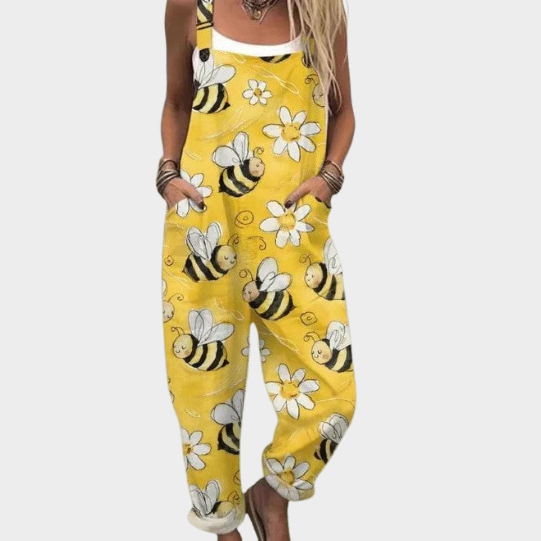 Comfortable Printed Overalls Hero