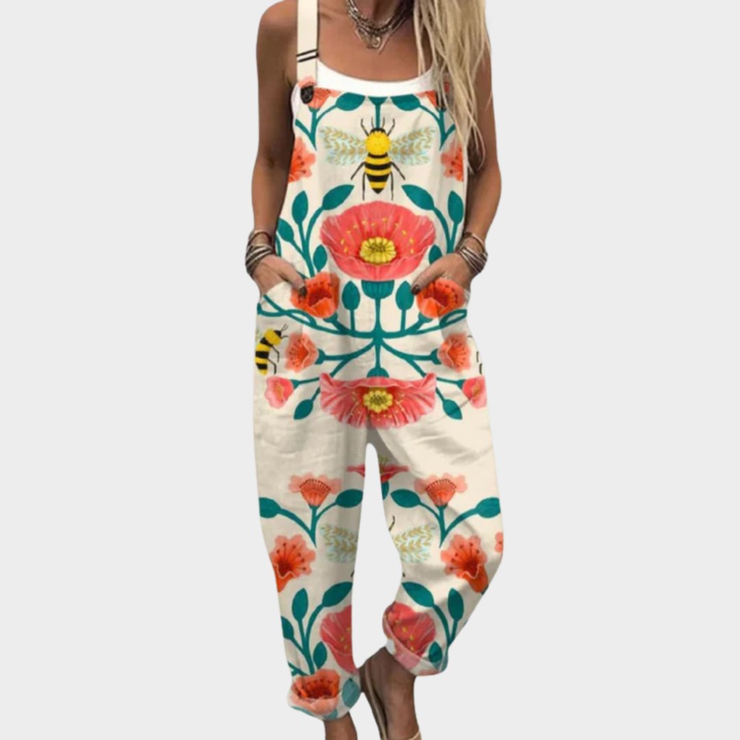 Comfortable Printed Overalls Hero