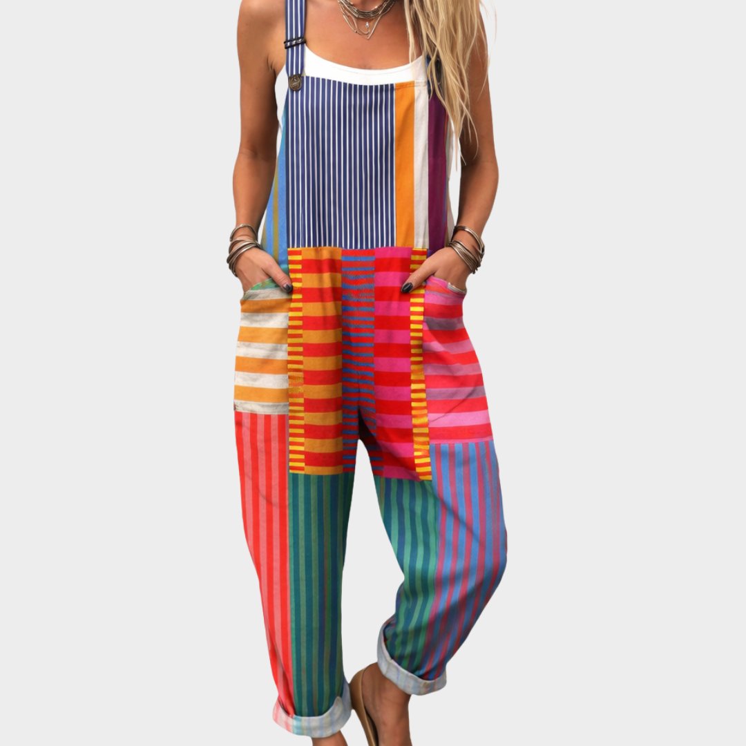 Comfortable Printed Overalls Hero