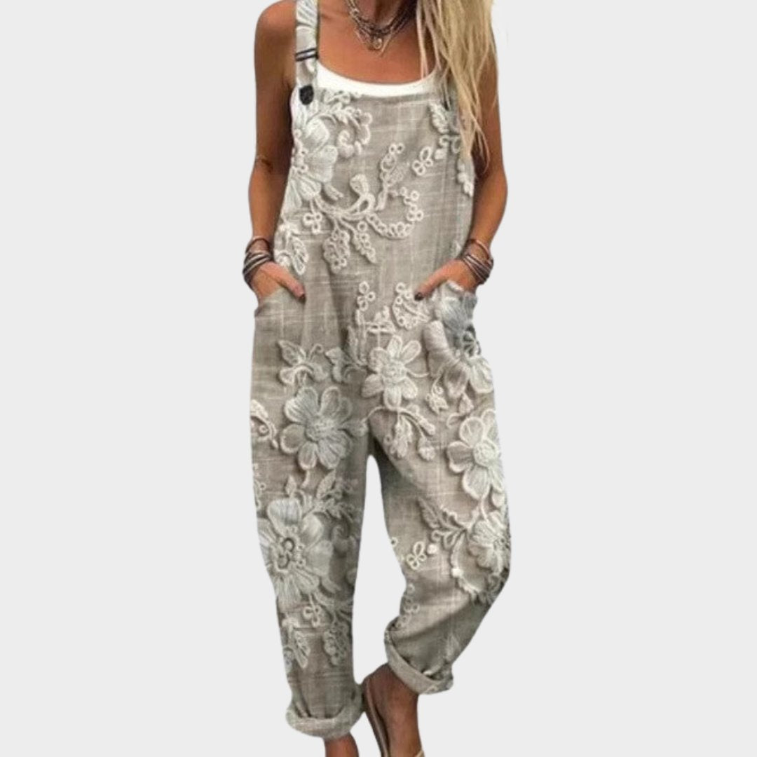 Comfortable Printed Overalls Hero
