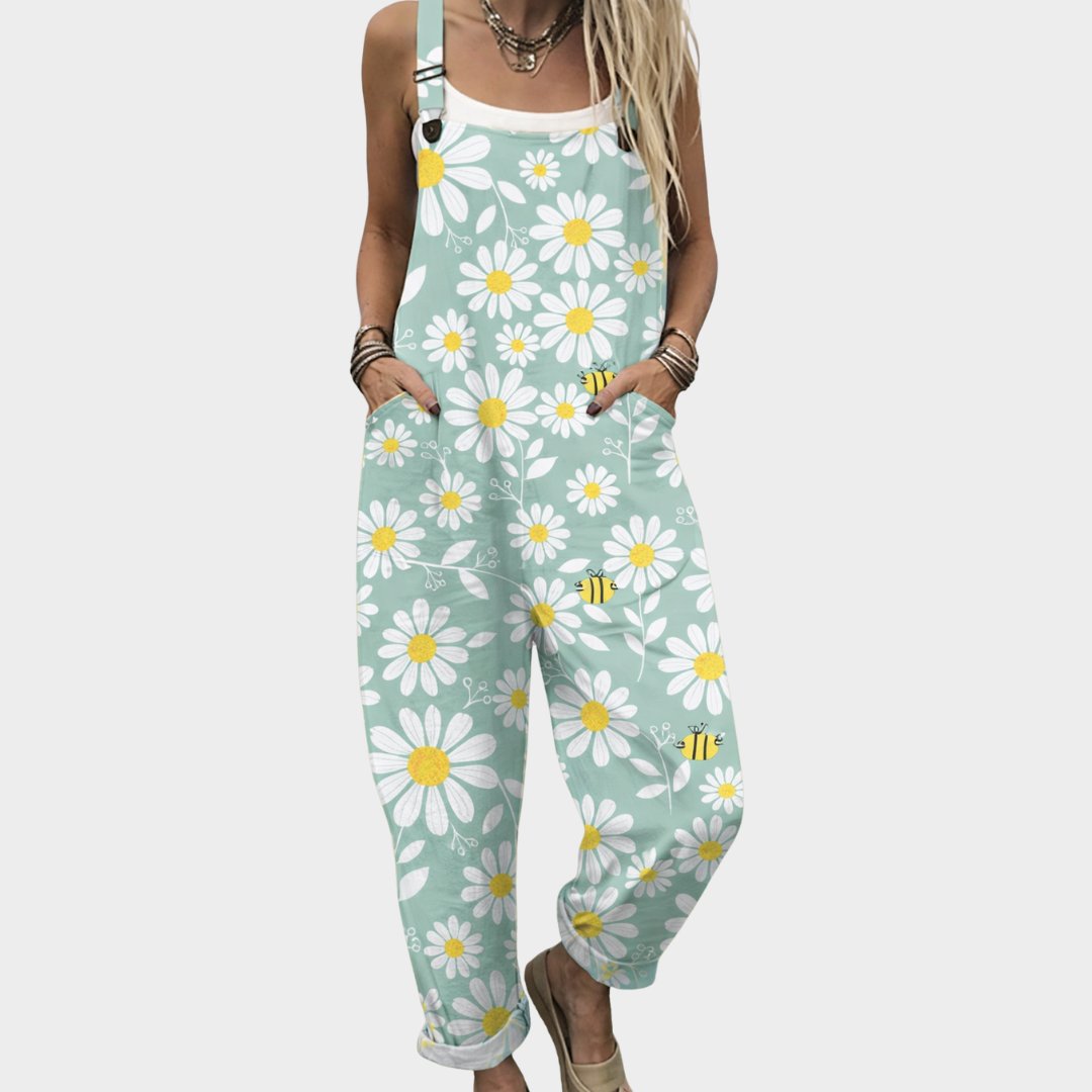 Comfortable Printed Overalls Hero