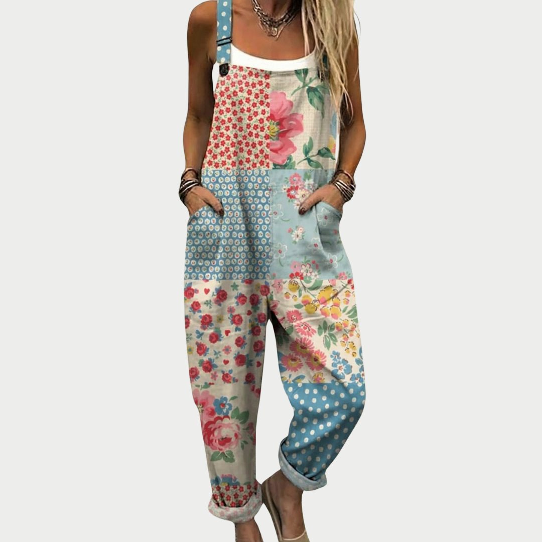 Comfortable Printed Overalls Hero