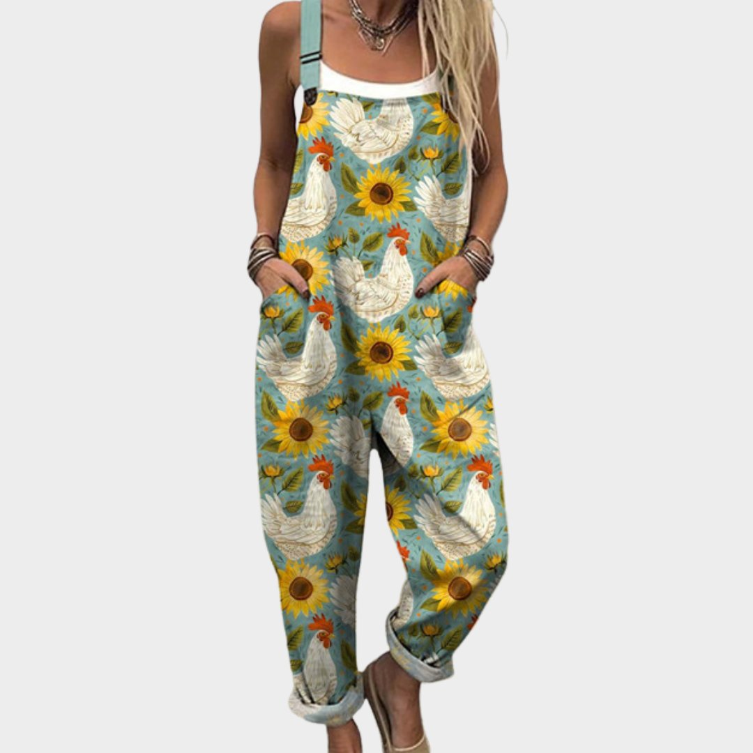 Comfortable Printed Overalls Hero