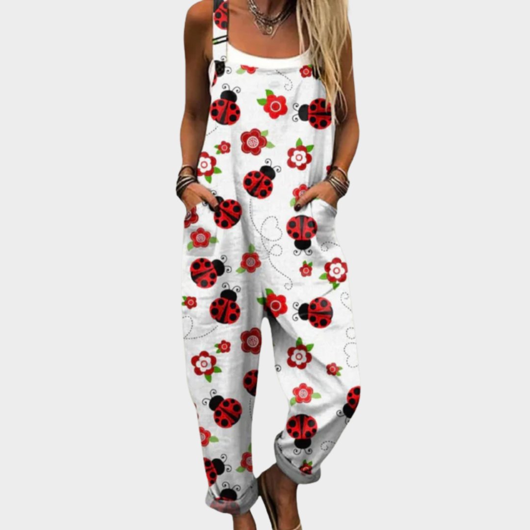 Comfortable Printed Overalls Hero