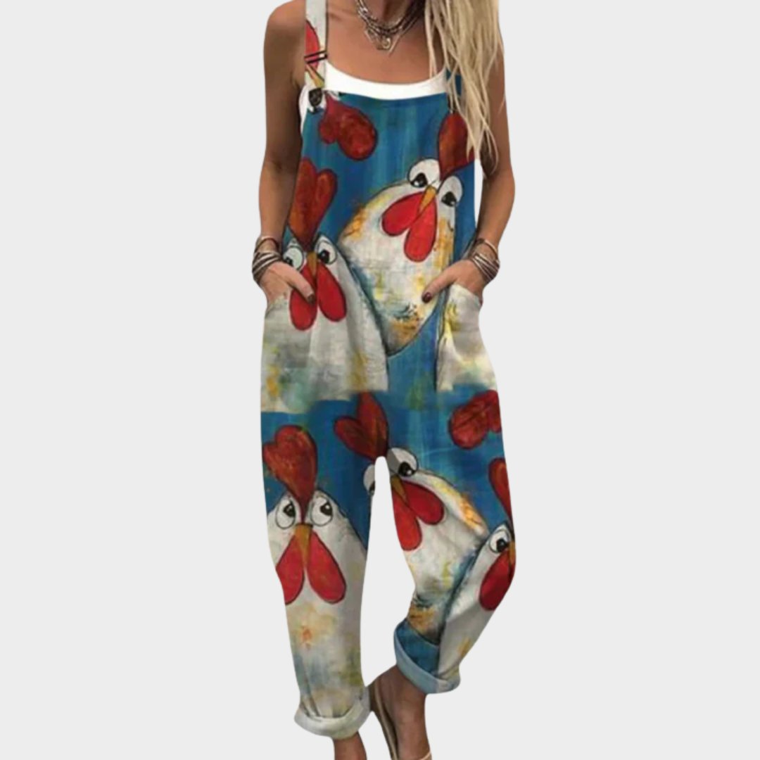 Comfortable Printed Overalls Hero