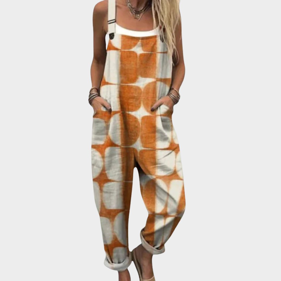 Comfortable Printed Overalls Hero