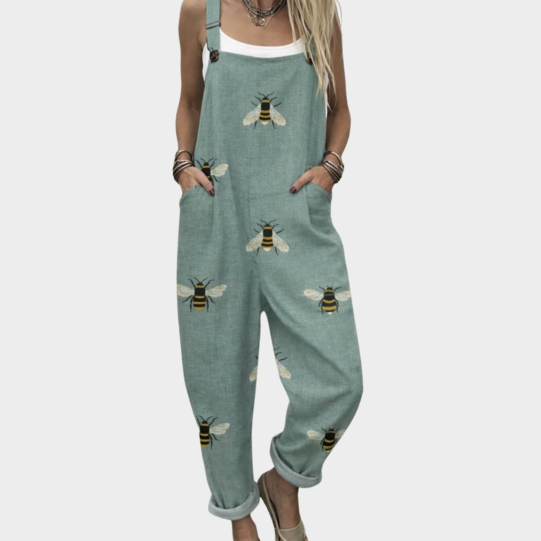 Comfortable Printed Overalls Hero