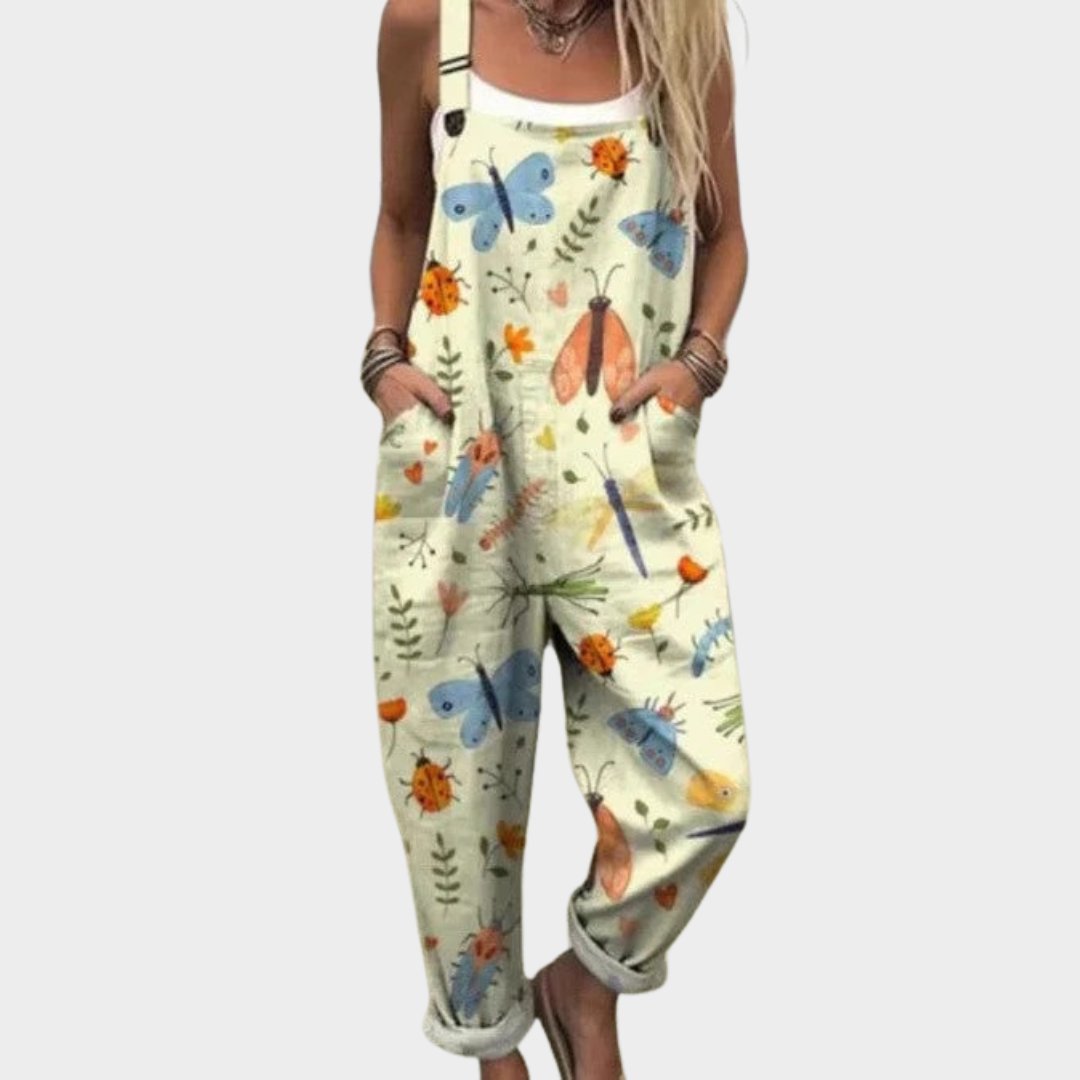 Comfortable Printed Overalls Hero