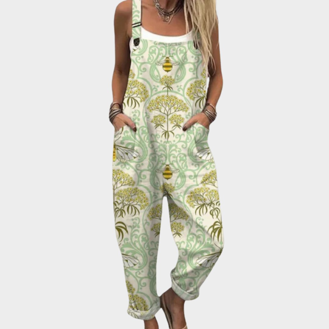 Comfortable Printed Overalls Hero