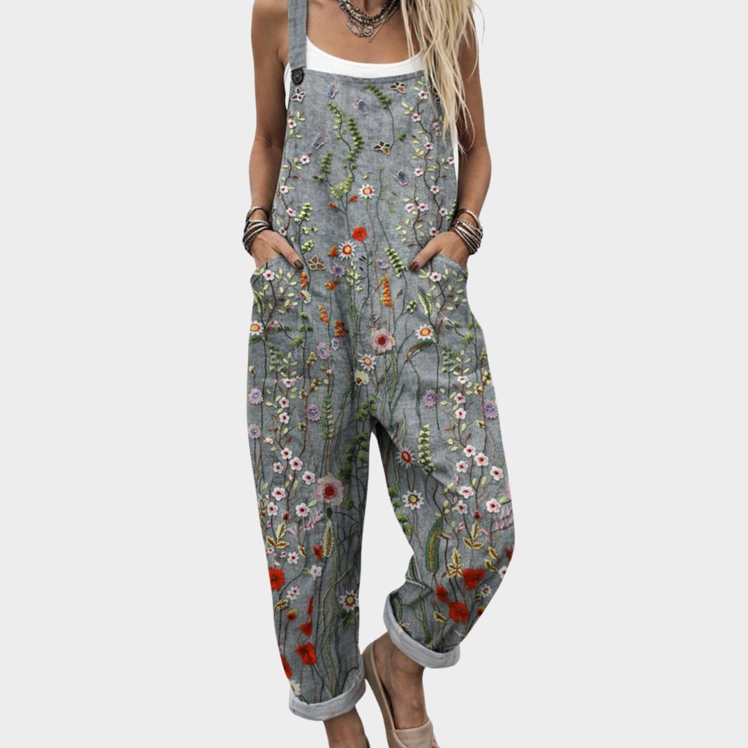 Comfortable Printed Overalls Hero