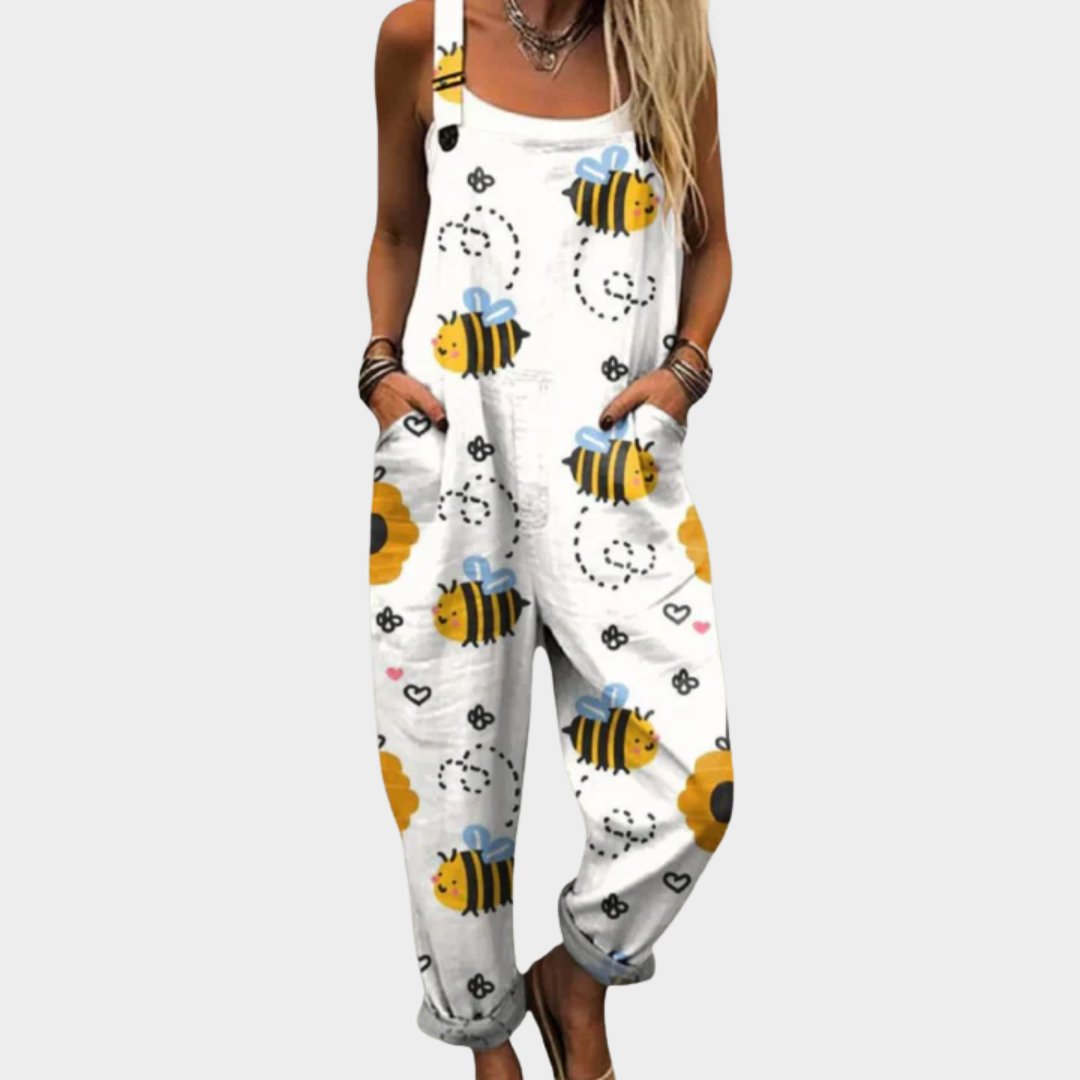 Comfortable Printed Overalls Hero