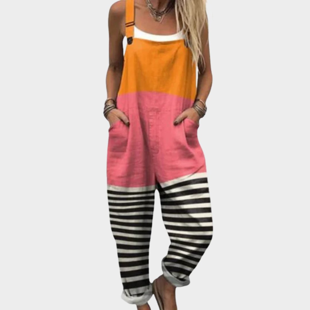 Comfortable Printed Overalls Hero
