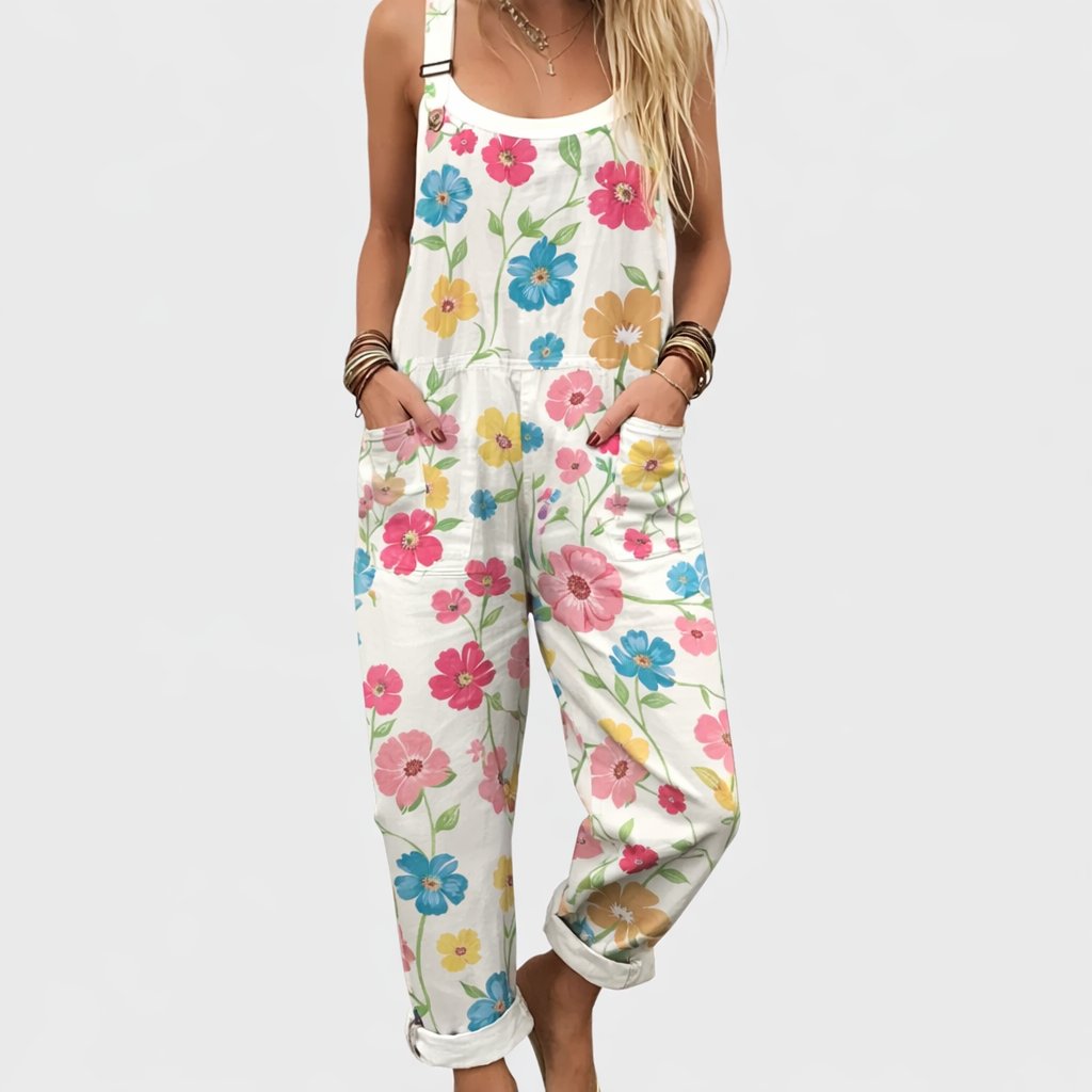 Comfortable Printed Overalls Hero