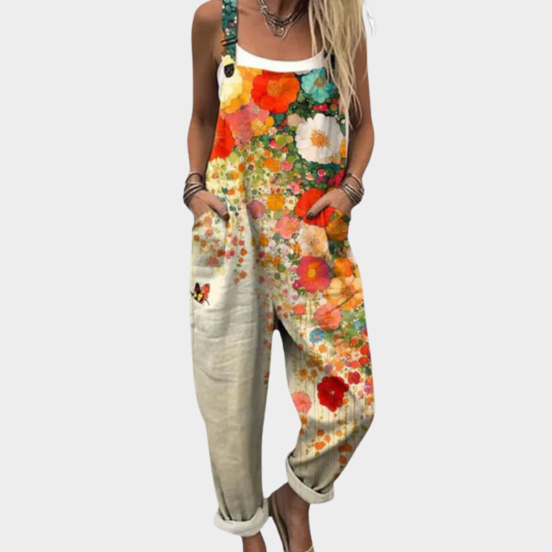 Comfortable Printed Overalls Hero
