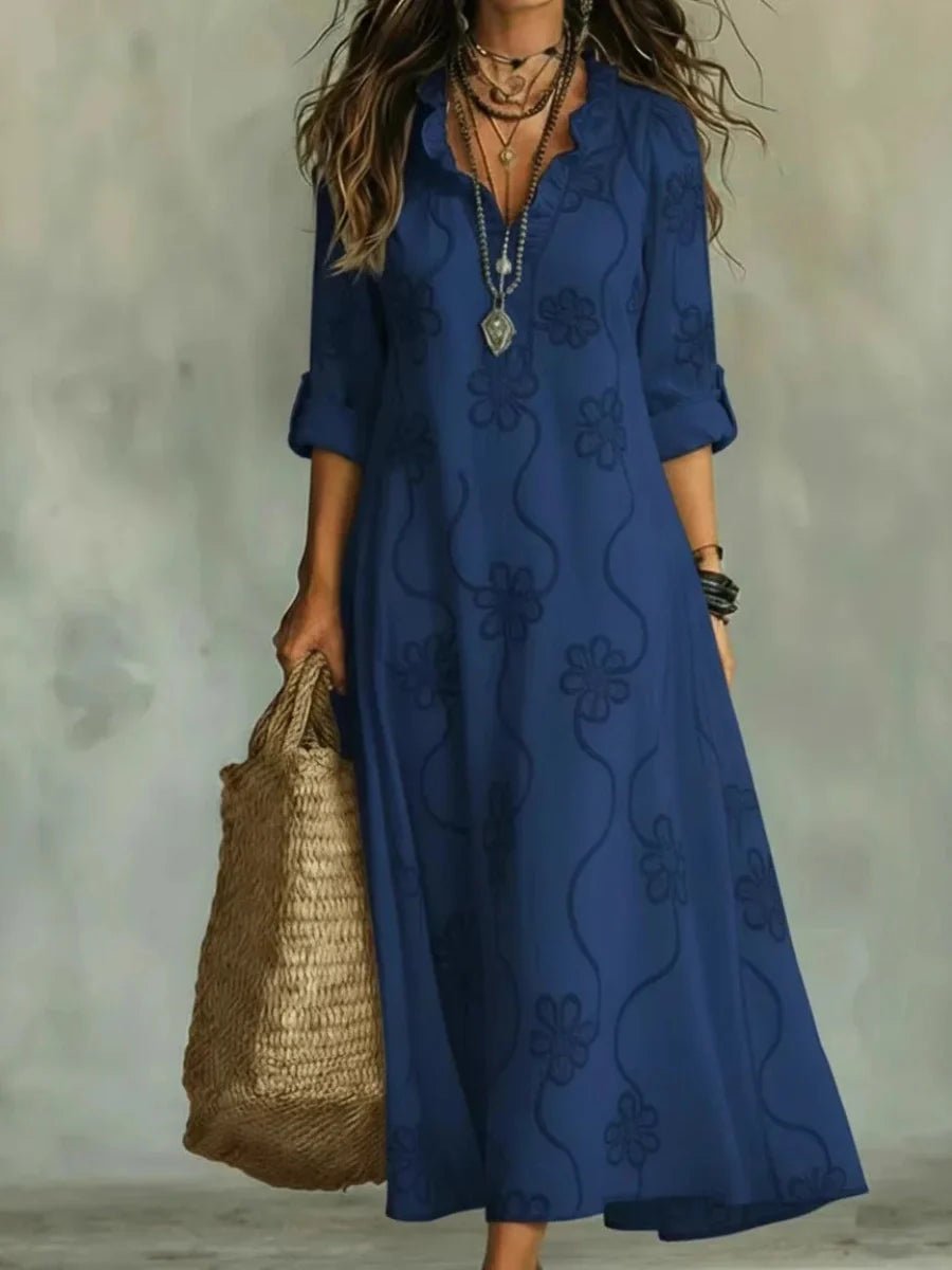 Daisy | Embroidered Maxi Dress Back