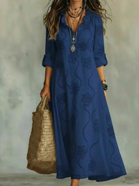 Daisy | Embroidered Maxi Dress Back