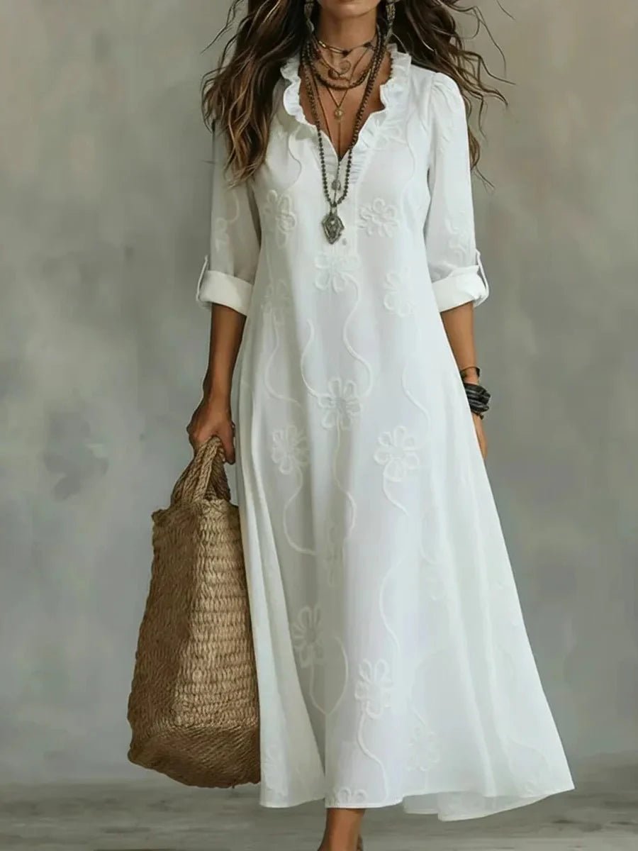Daisy | Embroidered Maxi Dress Hero