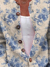 Daysie™ | Vintage Knit Cardigan Sweater Front