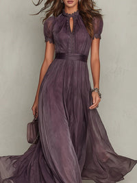 Elara | Chiffon Maxi Dress Side