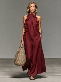 Emma | Soft Ruffle Maxi Detail