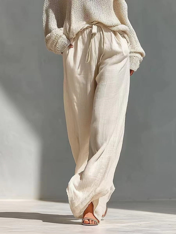 Fashion Knit and Linen Set Back