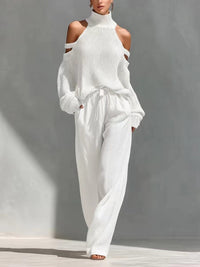 Fashion Knit and Linen Set Detail