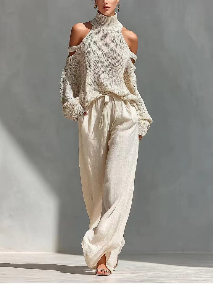 Fashion Knit and Linen Set Hero