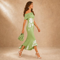 Flora | Contour Floral Midi Front
