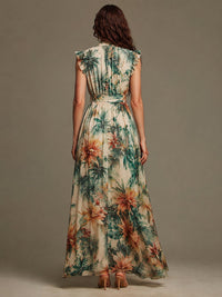 Grace | Painted Tropical Chiffon Detail