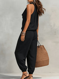 Harper | Cowl-Neck Halter Two-Piece Set Back