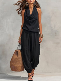 Harper | Cowl-Neck Halter Two-Piece Set Hero
