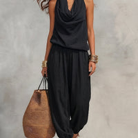 Harper | Cowl-Neck Halter Two-Piece Set Lifestyle