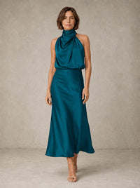 Harper | Halter Satin Evening Hero