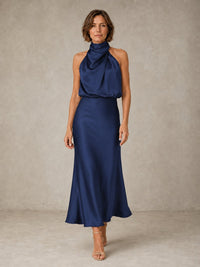 Harper | Halter Satin Evening Lifestyle