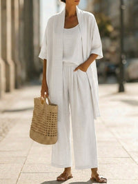 Isa | Effortlessly Elegant Three-Piece Set Angle
