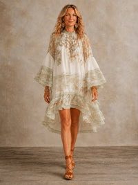 Isabella | Ruffle Hem Mini Dress for Women Hero