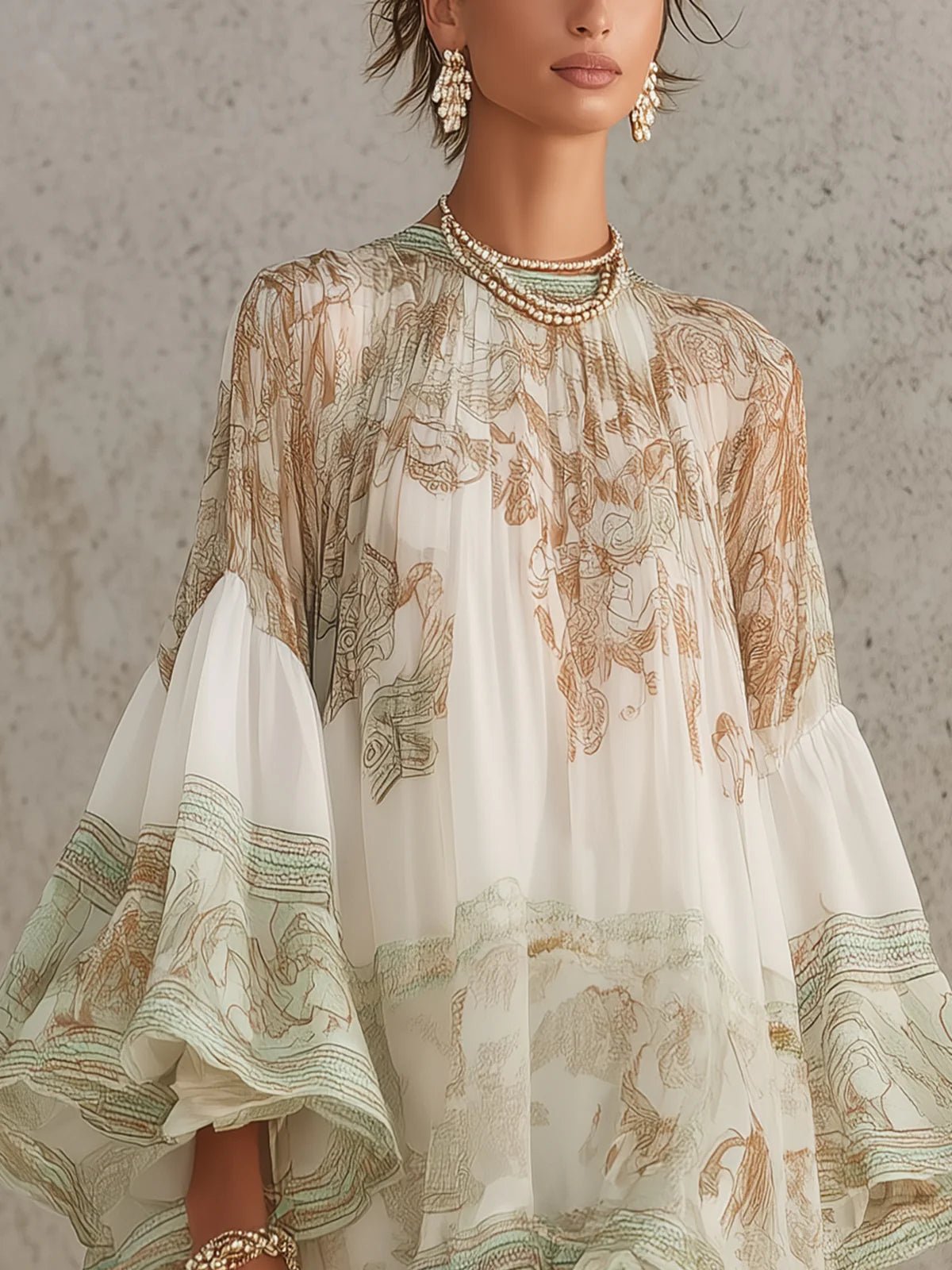 Isabella | Ruffle Hem Mini Dress for Women Side