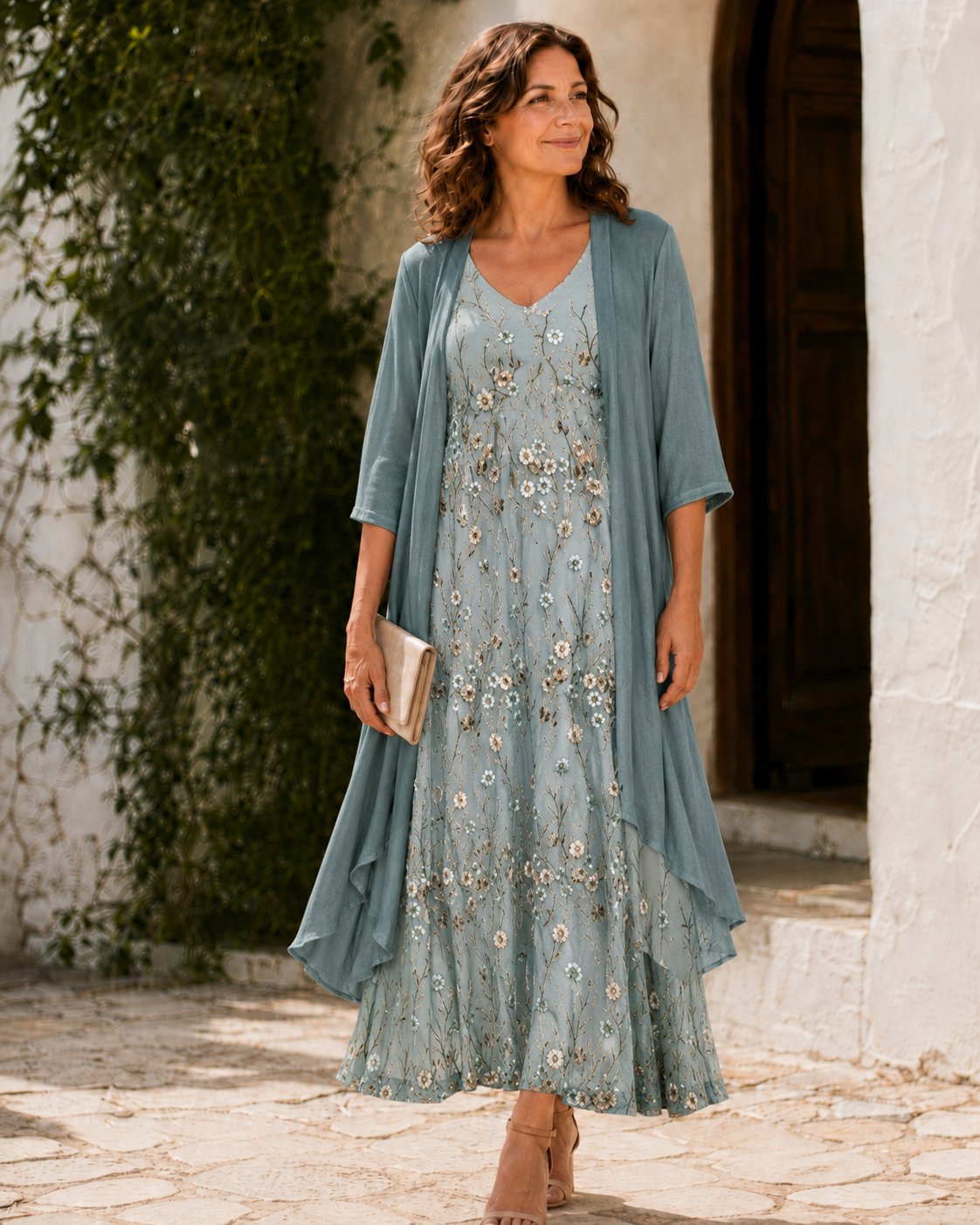 Juliet | Lace Duster Dress Hero