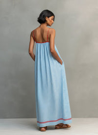 June | Striped Maxi Dress Front