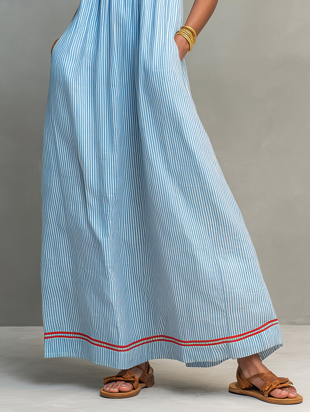 June | Striped Maxi Dress Lifestyle