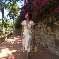 Letizia | Three-piece set with long boho cardigan Angle