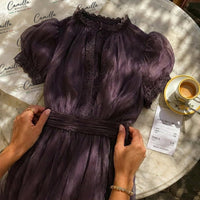 Letizia | Three-piece set with long boho cardigan Close Up