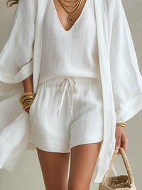Lightweight Layered Casual Three-Piece Set Full