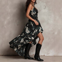 Loretta | Floral Hi-Low Dress Front