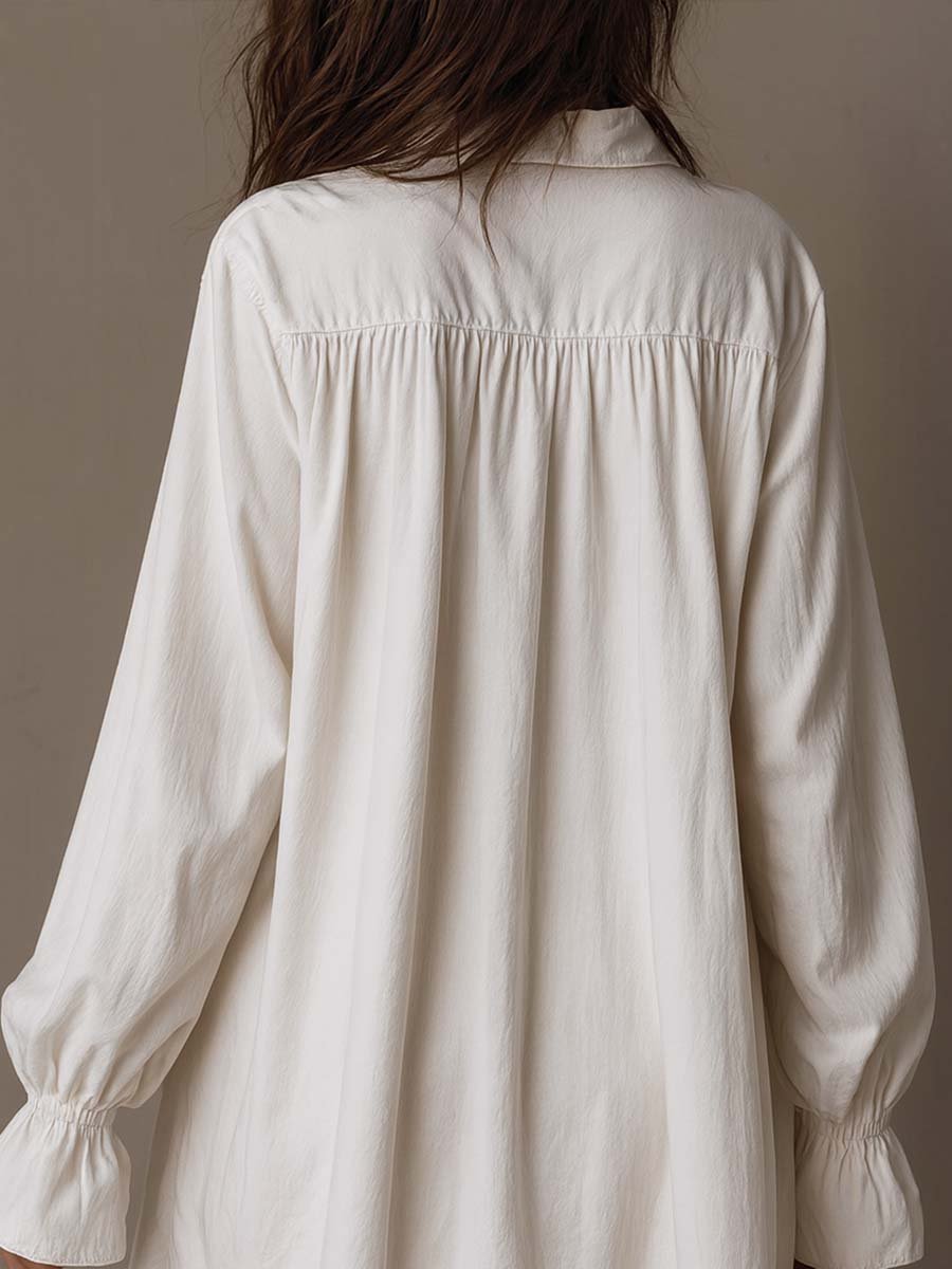 Lucia | Lace Detail Shirt Dress Detail