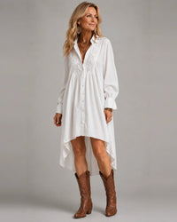 Lucia | Lace Detail Shirt Dress Hero