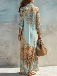 Margot | Baroque Print Maxi Detail