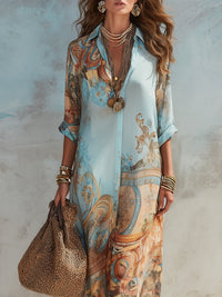 Margot | Baroque Print Maxi Side