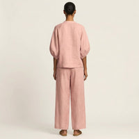 Marlowe | Zipper-Front Puff Sleeve Set Front