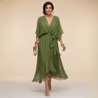 Monica | V-Neck Dress Detail
